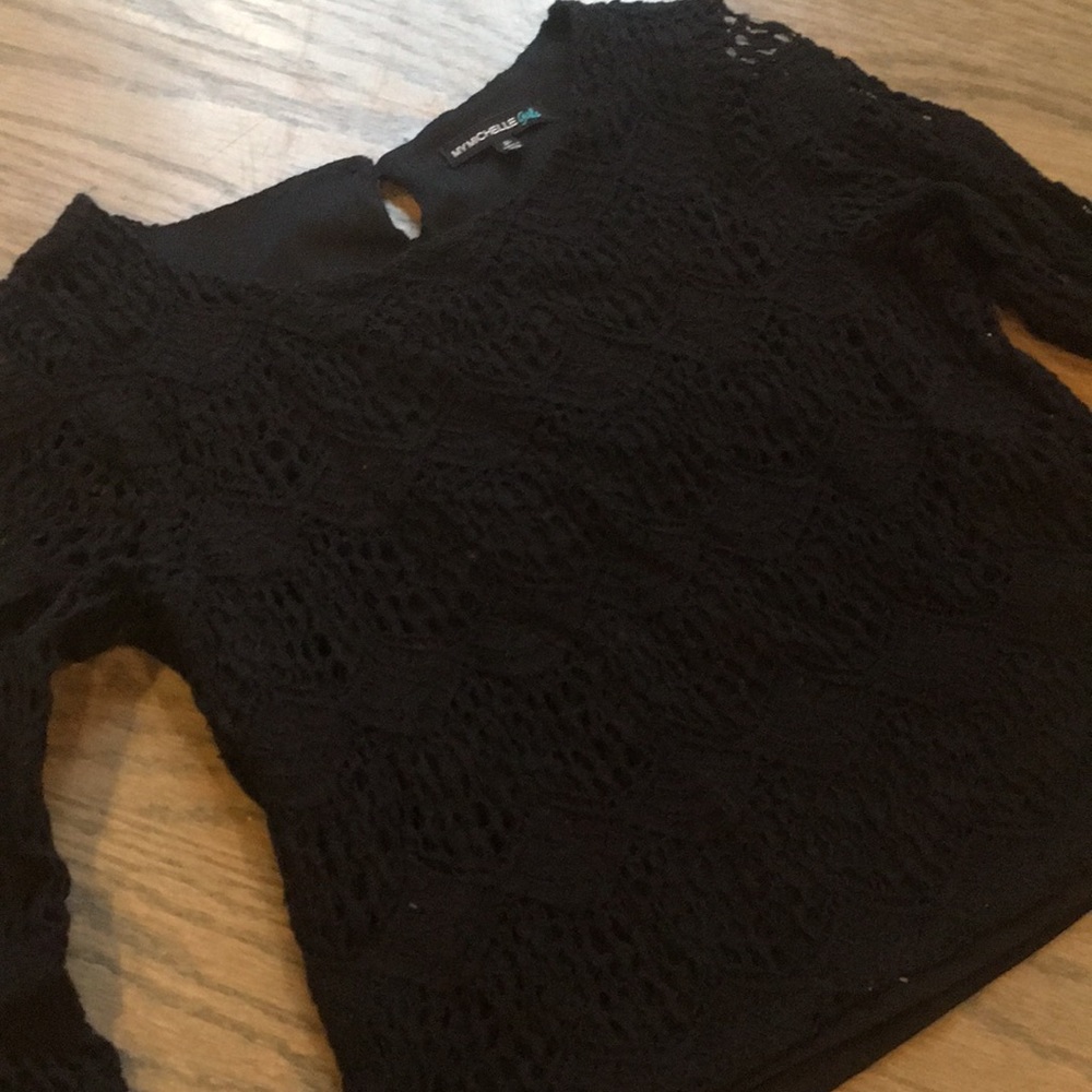 Black, dressy girls top